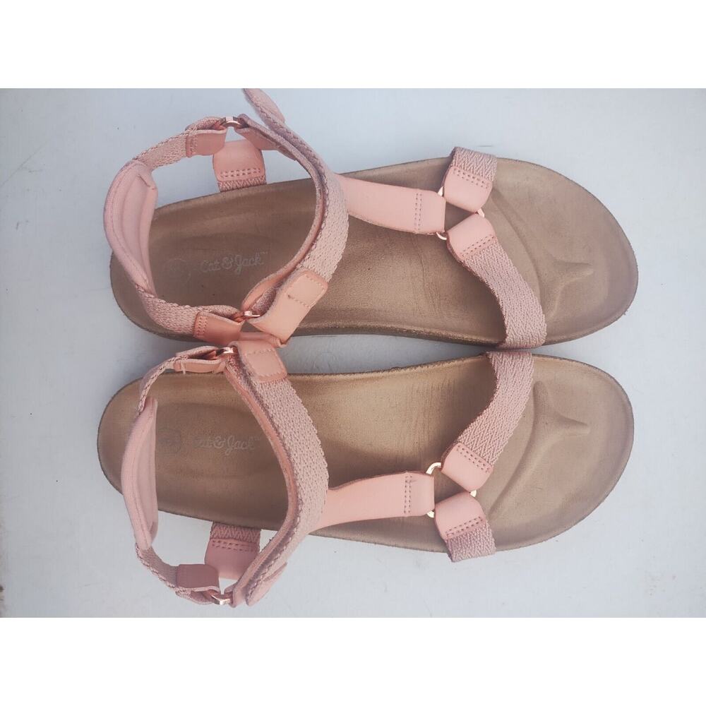 Cat & Jack Girls Shaelyn Footbed Sandals Pink SIZE 5